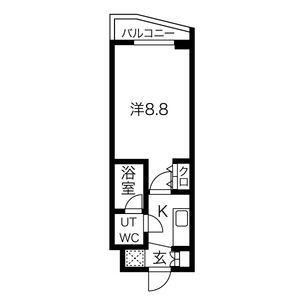 スパシエ スタイル 練馬春日町(1K/2階)の間取り写真