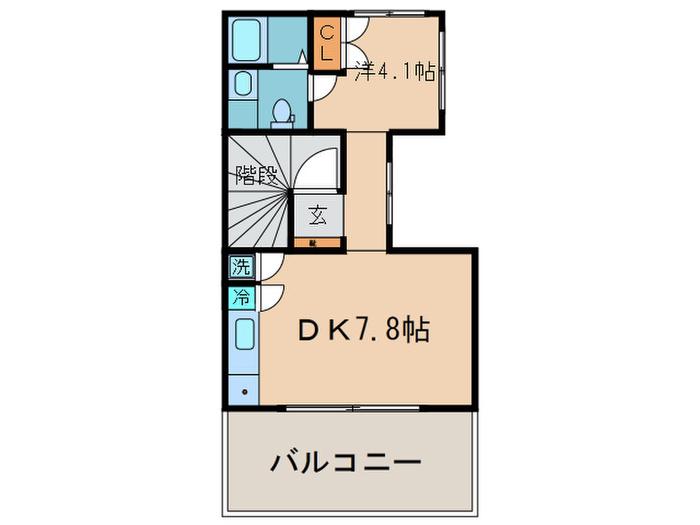 CONTEL東池袋(1DK/4階)の間取り写真