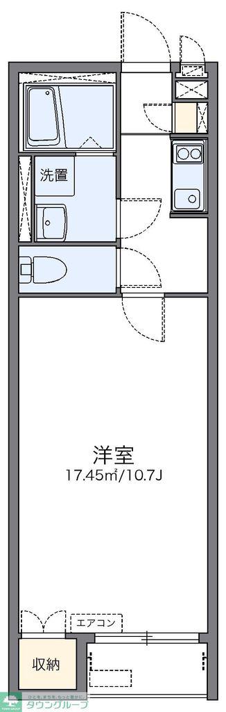 レオネクストヴァンフルール(1K/2階)の間取り写真
