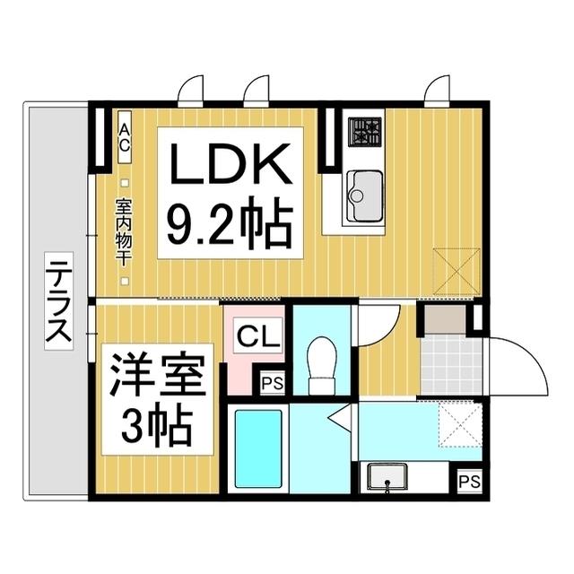 レガーロ(1LDK/1階)の間取り写真