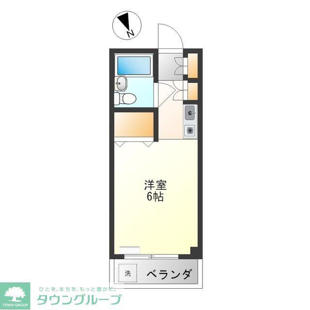 倉林マンション(ワンルーム/4階)の間取り写真