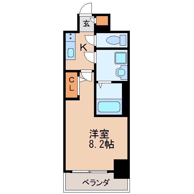 エスリード新栄プライム(1K/12階)の間取り写真