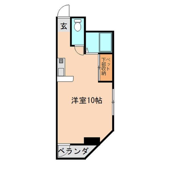 ロワール本郷(ワンルーム/4階)の間取り写真