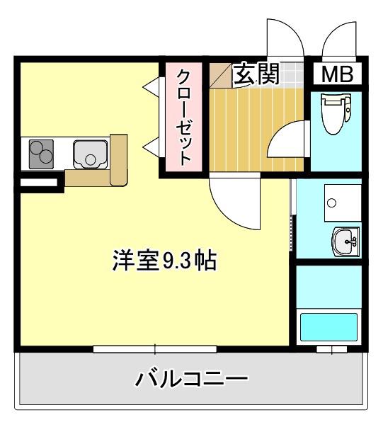 リファレンス中央町(ワンルーム/11階)の間取り写真