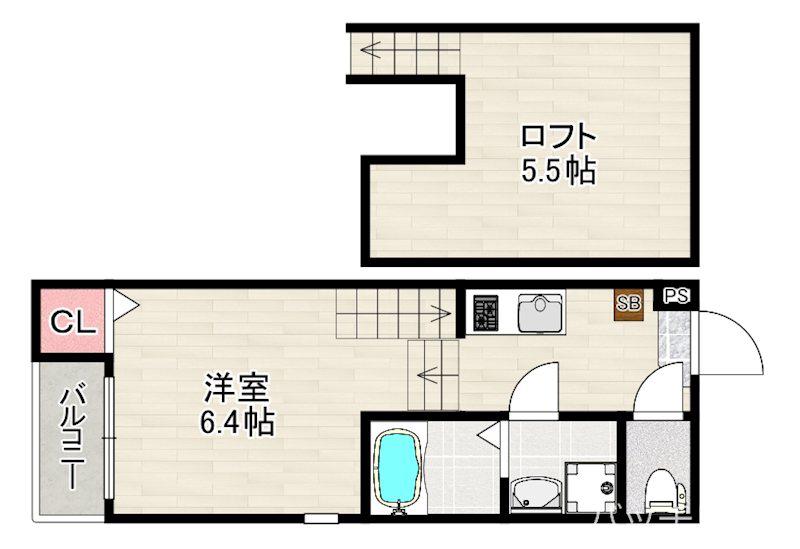 OBAHAUS KANAYAMA(1K/1階)の間取り写真