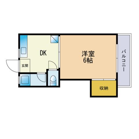 フォーサイト原RENATUS(1DK/3階)の間取り写真