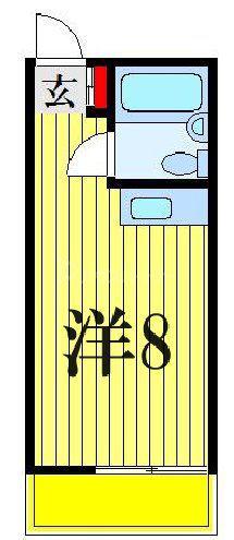 ケントピア西船(ワンルーム/1階)の間取り写真
