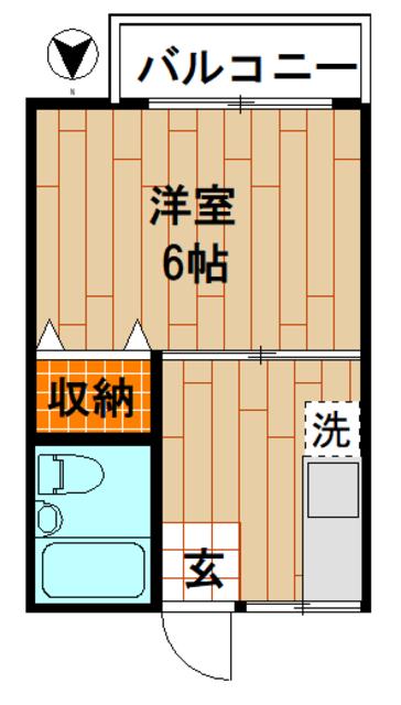 リヴェールハイム(1K/1階)の間取り写真