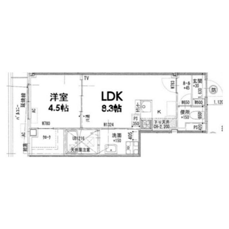 SOAR MORINOMIYA(1LDK/1階)の間取り写真