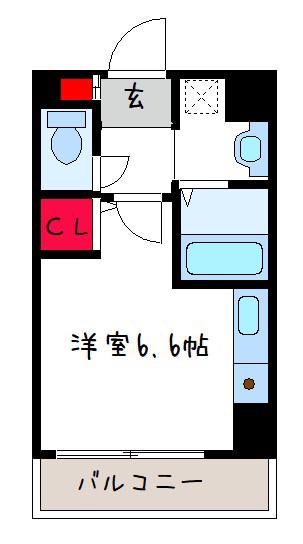 C.REST八尾(ワンルーム/3階)の間取り写真