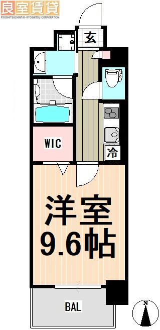 パティオ・エスペランサ(1K/1階)の間取り写真