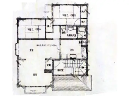 フェアホープ(2LDK/1階)の間取り写真
