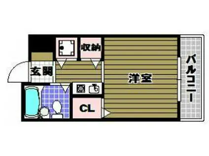 朝日プラザ河内長野デポーフロント(1K/4階)の間取り写真