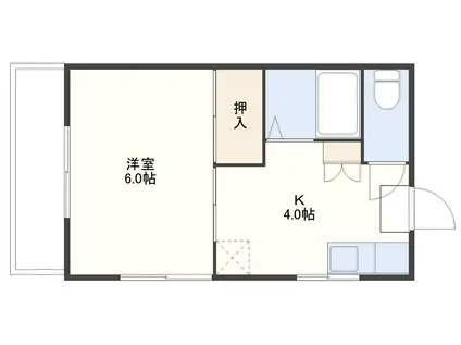 サンコーポさかい(1K/1階)の間取り写真