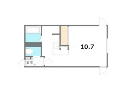フライングブリッグ2002(1K/1階)の間取り写真