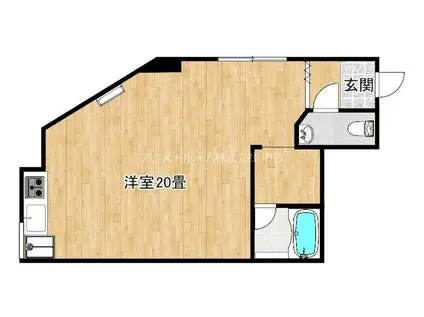 翁橋中央ビル(ワンルーム/3階)の間取り写真