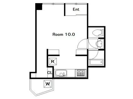 内田ビル(ワンルーム/1階)の間取り写真