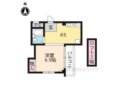 ハイムマエダ(1K/3階)の間取り写真