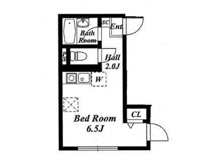 ファーストホーム森下(ワンルーム/3階)の間取り写真