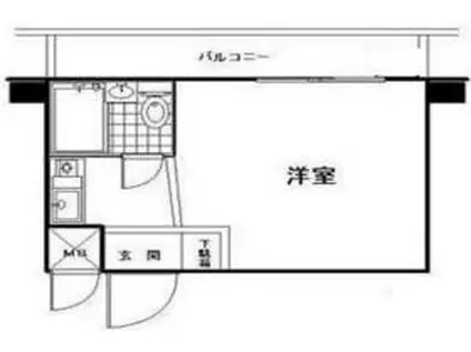 ライオンズマンション伊勢佐木町西第2(ワンルーム/2階)の間取り写真