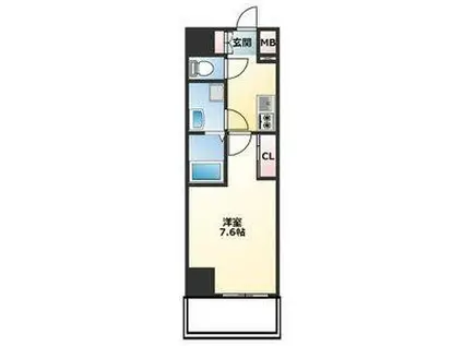 NEUA NARUMI(1K/2階)の間取り写真