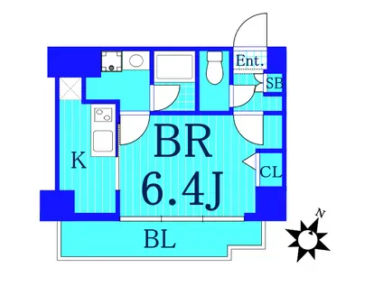 ワイアンドエルフ(1K/5階)の間取り写真