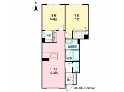 フルハウスII(2LDK/1階)の間取り写真