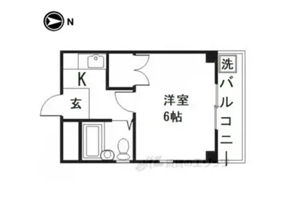 コープ四ノ宮(1K/3階)の間取り写真
