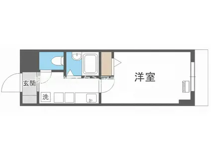 SWISS難波南(1K/7階)の間取り写真