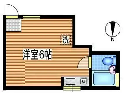 レナハイツ(ワンルーム/1階)の間取り写真