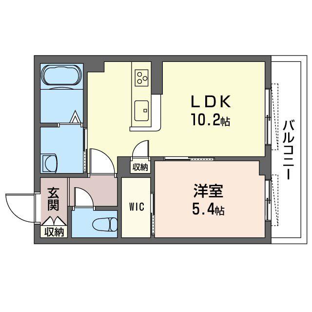 RIZMY MANSION(1LDK/2階)の間取り写真