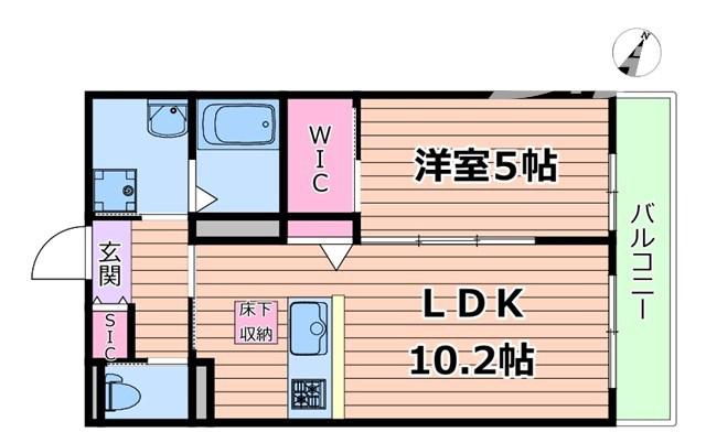 SUITE TERRACE RELIER(1LDK/3階)の間取り写真