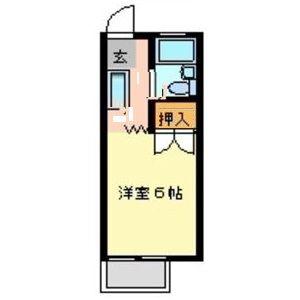 パナハイツ・K(1K/1階)の間取り写真