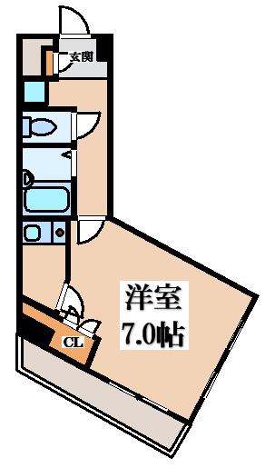 サニーコート(1K/2階)の間取り写真