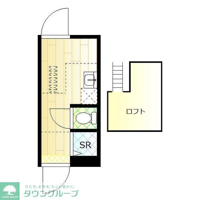 CASA BLOCCO北千束(ワンルーム/2階)の間取り写真