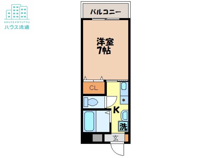 レスピーロ(1K/5階)の間取り写真