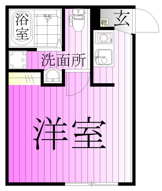 RSC西新井(ワンルーム/1階)の間取り写真