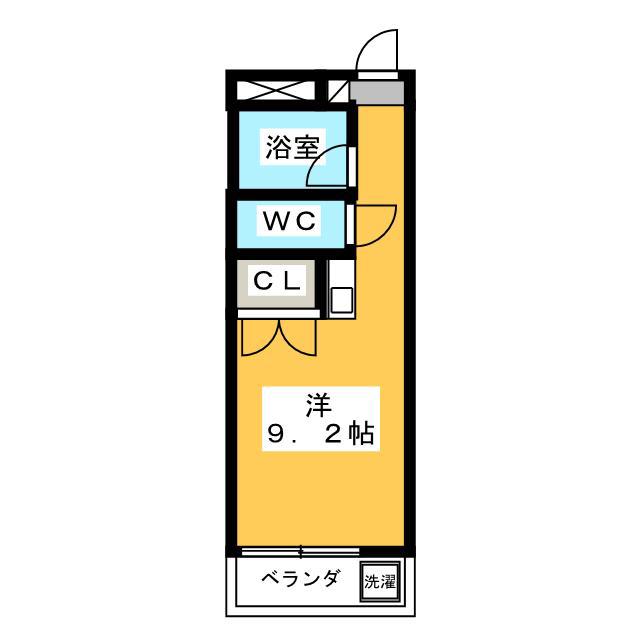 ラフォーレ琴が丘(ワンルーム/1階)の間取り写真