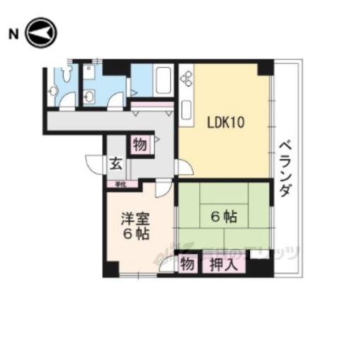メゾン・デ・サヴァ90(2LDK/2階)の間取り写真