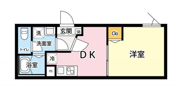IMA HIGASHI-NAKANO(1DK/3階)の間取り写真