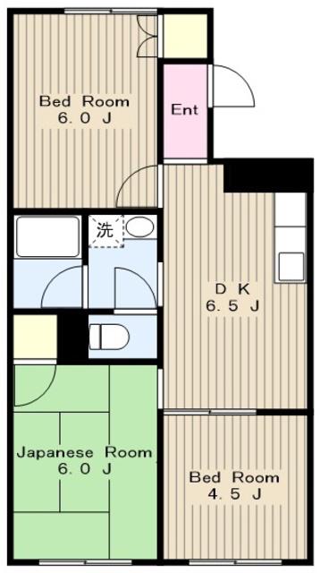 泉ハイツ(3DK/1階)の間取り写真