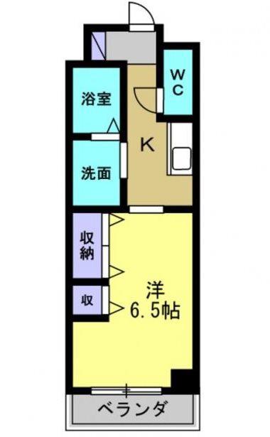 EXE原(1K/3階)の間取り写真