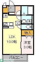 グランシャレ経堂II(1LDK/1階)の間取り写真