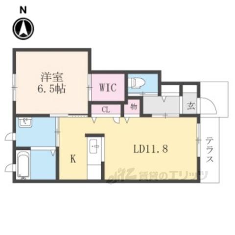 サンメゾン(1LDK/1階)の間取り写真