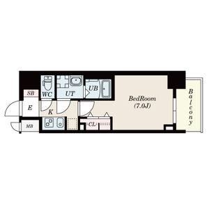 S-RESIDENCE名駅ノース(1K/2階)の間取り写真