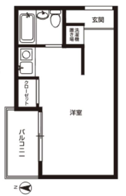 トップ立石第5(ワンルーム/2階)の間取り写真