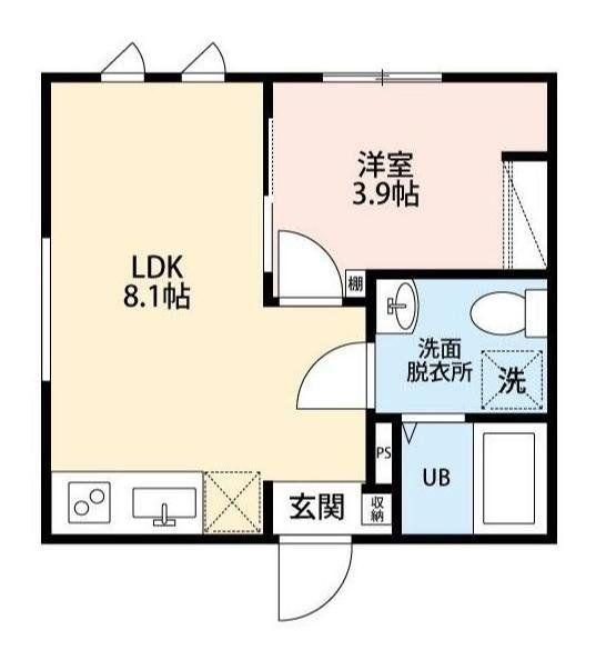 カンパネラ寺町(1LDK/5階)の間取り写真