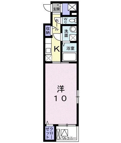 エルブルース(1K/3階)の間取り写真