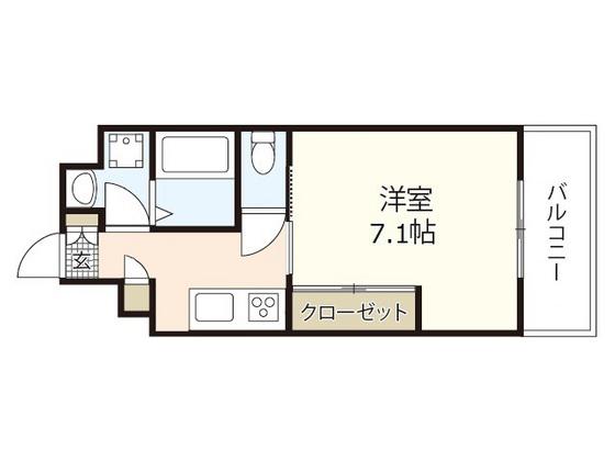 大和興産大州ビル(1K/5階)の間取り写真
