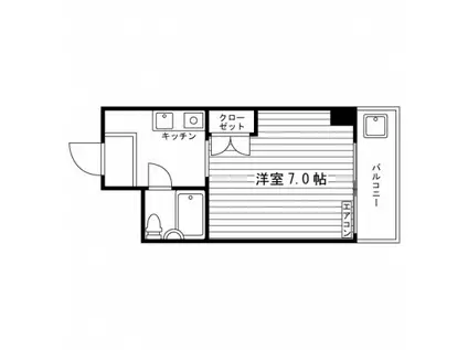 アーリーバード三条(1K/2階)の間取り写真